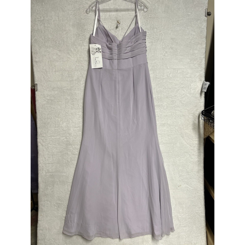 Hayley Paige Occasions Lilac Chiffon Bridesmaid Dress Size 14 Style 52310